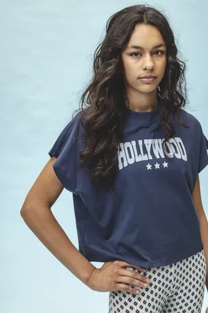LOOXS Revolution T-shirt navy hollywood voor meisjes in de kleur