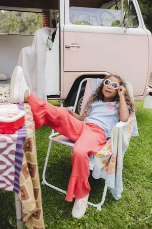 LOOXS Revolution Zomerse wide leg voor meisjes in de kleur