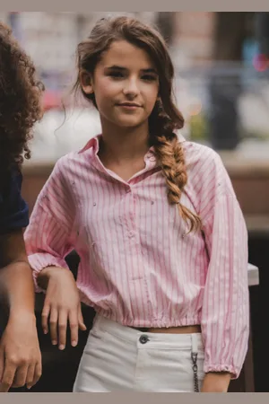 LOOXS Revolution Blouse pastel pink voor meisjes in de kleur