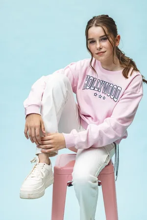 LOOXS Revolution Sweater pastel pink voor meisjes in de kleur