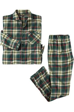Atlas For Men Heren pyjama set met lange pyjama in geruite flanel