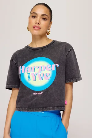 Harper & Yve Ss25y305 t-shirt hotstuff cropped