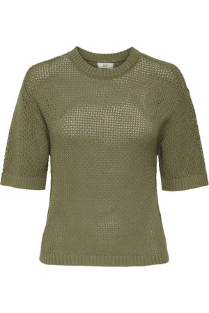 JACQUELINE DE YONG Tikka 2/4 o-neck pullover knt 15346446 mermaid