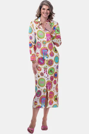 MUCHO GUSTO ® jurk francis bay barok cirkelprint