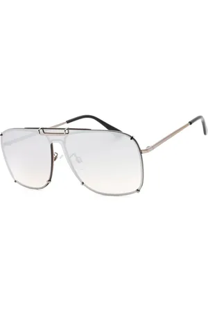 Guess Zwarte metalen zonnebril voor mannen