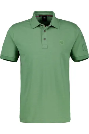 Lerros Heren polo 2533229 612 sage green