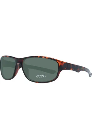 Guess Brown unisex zonnebril met groene lenzen