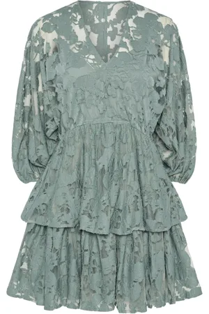 Y.A.S Yasmiri 3/4 dress wg 26036644 chinois green