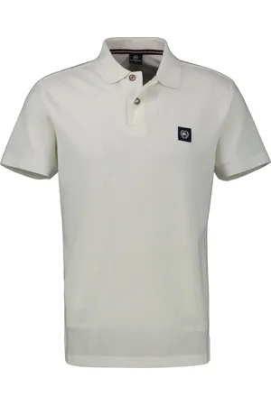 Lerros Heren polo 25432041 103 broken white