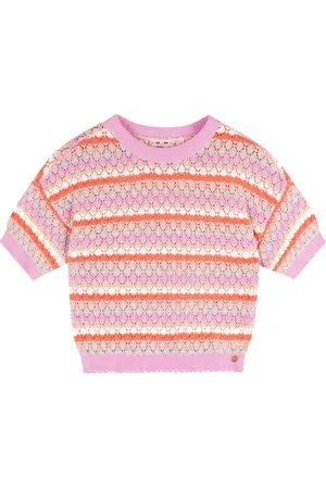 NoNo Zomer sweater meisjes bubblegum crochet gebreid keya