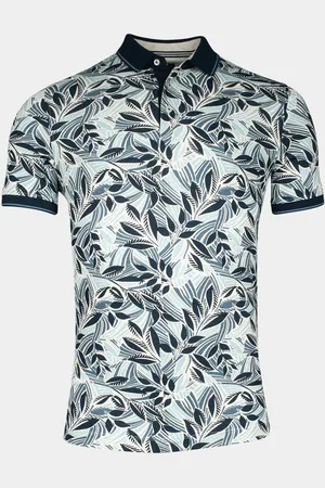 Baileys Polo korte mouw poloshirt 2-tone all over pr 515247/98