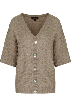 g-maxx Tate knitting cardigan taupe