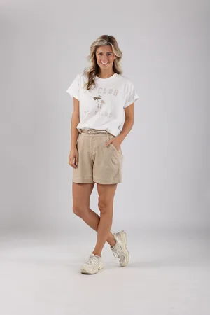 NUKUS Nks09020 239 tanya short stripe sand/gold