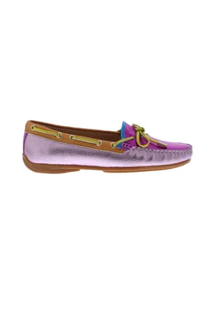 Si Wari moc strik metallic | dames | maat: | leer