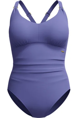 Speedo Eco v neck 1p blu wedstrijd badpak dames combi