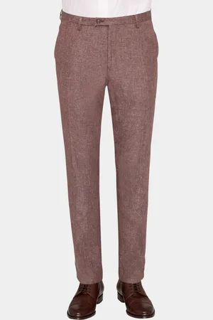 Club of Gents Pantalon mix & match rode linnenmix pantalon 11.071n0 / 230053 cg paco/42