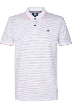 Petrol Industries Heren polo m-1050-pol914 0000 bright white