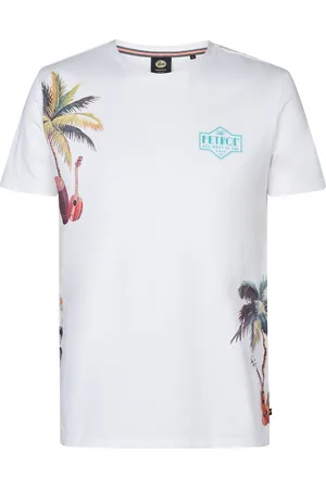 Petrol Industries Heren shirt m-1050-tsr647 0000 bright white