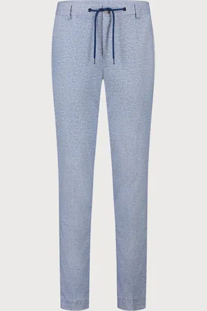 Blue Industry De comfort ruitmotief chino |