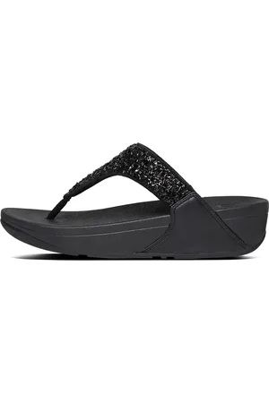 FitFlop Lulu shimmerfoil toe-thongs