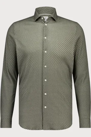 Blue Industry Jersey print overhemd |