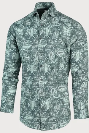 Blue Industry Paisley print overhemd |