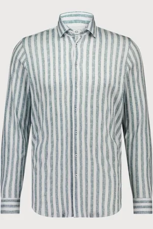Blue Industry Streepmotief jersey overhemd |