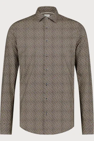 Blue Industry Stretch cotton grafisch shirt |
