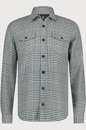 Blue Industry Overshirt met ruitmotief |