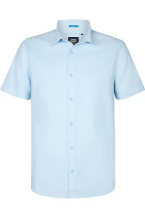 Petrol Industries Men shirt short sleeve uni m-1050-sis414 5187 pale blue