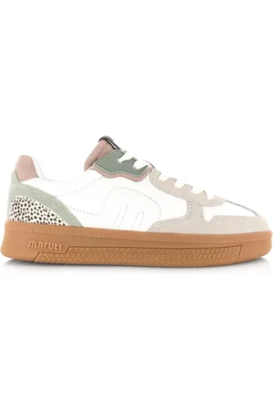 Maruti Yale suede sneakers groen lage sneakers dames