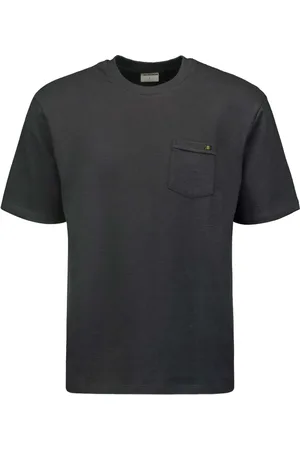 No Excess T-shirt korte mouw ronde hals jacuard dark steel