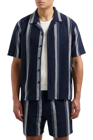 Pure Path Loose fit shortsleeve shirts navy