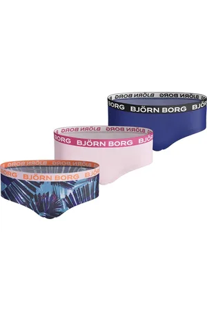 Björn Borg Meisjes hipster 3-pack – zacht katoen – roze//print
