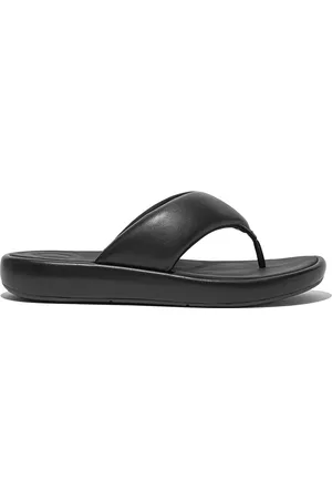 FitFlop Iqushion d-luxe padded leather toe-post sandals