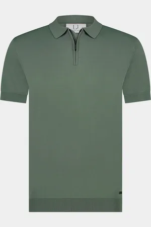 Born with Appetite Polo korte mouw dan knitted polo 25108da31/942 steel