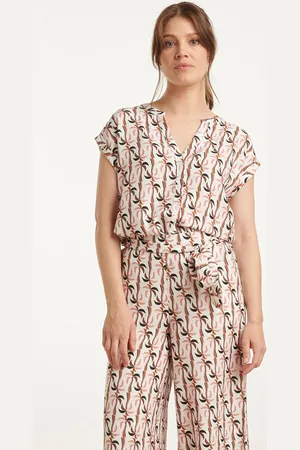 Smashed Lemon 25060 marocain top met palmprint |
