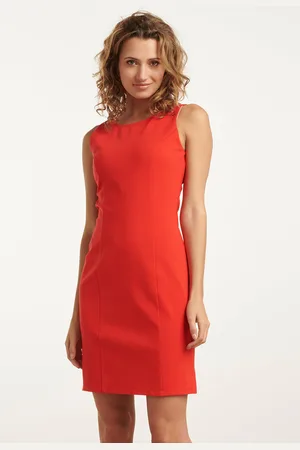 Smashed Lemon 25145 mouwloze getailleerde jurk