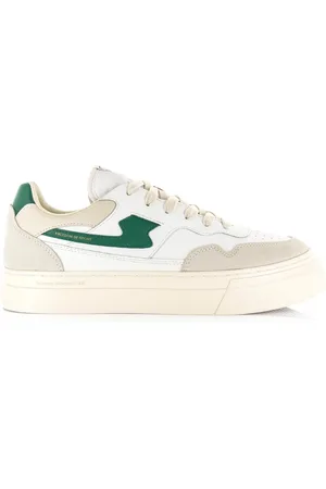 Stepney Workers Club S.w.c pearl s-strike leather groen lage sneakers unisex
