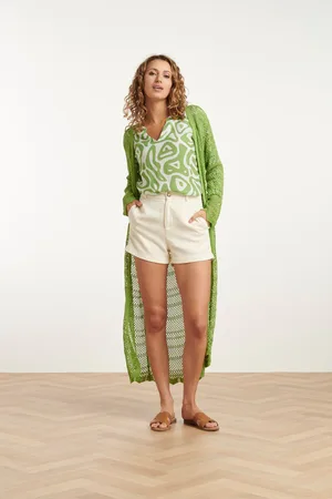 Smashed Lemon 25094 licht maxi cardigan |