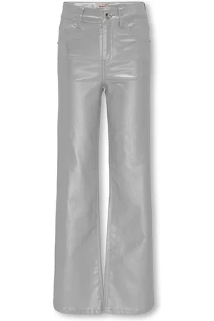 ONLY Kogjuicy wide metal coated zilverkleurig