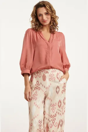 Smashed Lemon 25142 rayon satijn blouse |