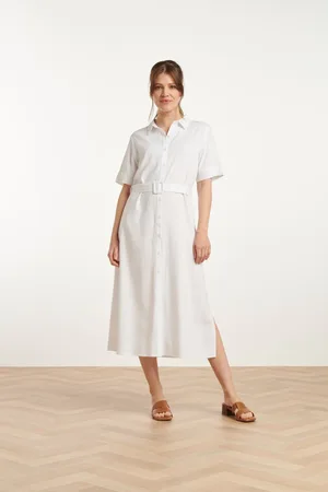 Smashed Lemon 25150 te linnen shirtjurk |