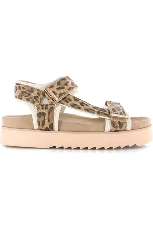 Maruti Beau sandalen luipaardprint plateau sandalen dames