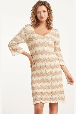 Smashed Lemon 25219 e zigzag crochet jurk |