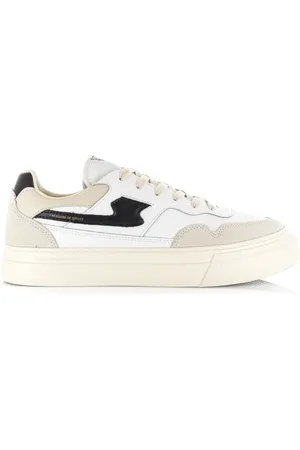Stepney Workers Club S.w.c pearl s-strike leather zwart lage sneakers unisex
