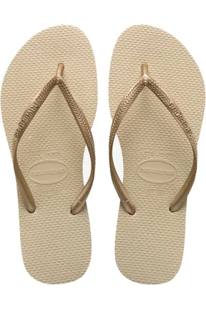 Havaianas Slim | sand grey/light golden teenslippers dames