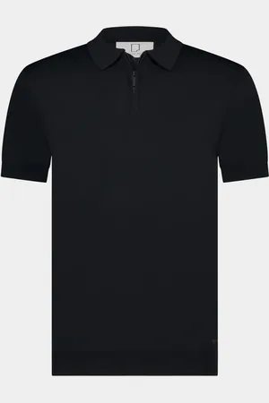 Born with Appetite Polo korte mouw dan knitted polo 25108da31/290 navy