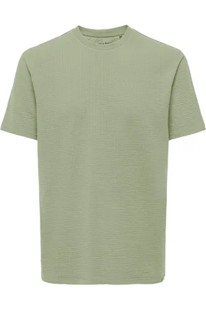 Only & Sons Onskian life reg seersucker ss tee 22028692 seagrass