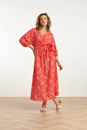Smashed Lemon 25185 baby bloemenprint maxi jurk |